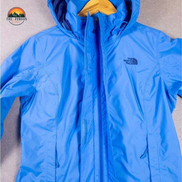 The North Face Dryvent Windbreaker Jacket Blue Hooded Gorpcore Women's Sz M - Picture 3 of 16